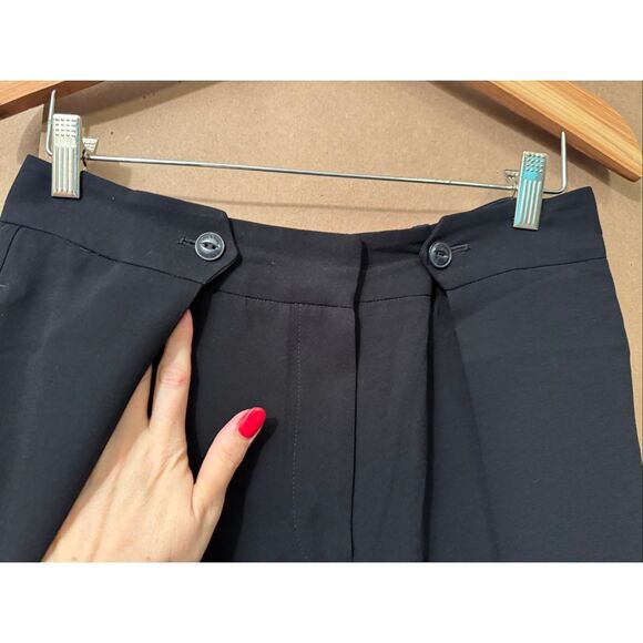 Rag & Bone Button Pleated Wide Leg Trousers - Picture 3 of 9